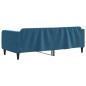 Tagesbett Blau 90x200 cm Samt Tagesbett Blau 90x200 cm Samt