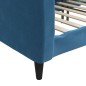 Tagesbett Blau 90x200 cm Samt Tagesbett Blau 90x200 cm Samt
