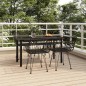 vidaXL 5-tlg. Garten-Essgruppe Schwarz Poly Rattan vidaXL 5-tlg. Garten-Essgruppe Schwarz Poly Rattan