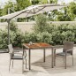 vidaXL 3-tlg. Garten-Essgruppe mit Kissen Grau Poly Rattan vidaXL 3-tlg. Garten-Essgruppe mit Kissen Grau Poly Rattan