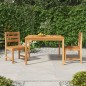 vidaXL 3-tlg. Garten-Essgruppe Massivholz Teak vidaXL 3-tlg. Garten-Essgruppe Massivholz Teak