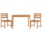 vidaXL 3-tlg. Garten-Essgruppe Massivholz Teak vidaXL 3-tlg. Garten-Essgruppe Massivholz Teak