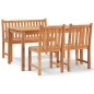 vidaXL 4-tlg. Garten-Essgruppe Massivholz Teak vidaXL 4-tlg. Garten-Essgruppe Massivholz Teak