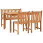 vidaXL 4-tlg. Garten-Essgruppe Massivholz Teak vidaXL 4-tlg. Garten-Essgruppe Massivholz Teak