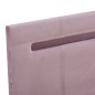 Bettgestell mit LED Rosa Stoff 160 x 200 cm Bettgestell mit LED Rosa Stoff 160 x 200 cm