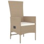 vidaXL 7-tlg. Garten-Essgruppe mit Kissen Beige Poly Rattan vidaXL 7-tlg. Garten-Essgruppe mit Kissen Beige Poly Rattan