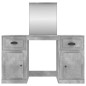 vidaXL Schminktisch mit Spiegel Betongrau 130x50x132,5 cm vidaXL Schminktisch mit Spiegel Betongrau 130x50x132,5 cm