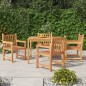 vidaXL 5-tlg. Garten-Essgruppe Massivholz Teak vidaXL 5-tlg. Garten-Essgruppe Massivholz Teak