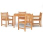vidaXL 5-tlg. Garten-Essgruppe Massivholz Teak vidaXL 5-tlg. Garten-Essgruppe Massivholz Teak