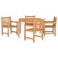 vidaXL 5-tlg. Garten-Essgruppe Massivholz Teak vidaXL 5-tlg. Garten-Essgruppe Massivholz Teak