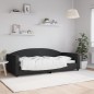 vidaXL Tagesbett Schwarz 90x200 cm Stoff vidaXL Tagesbett Schwarz 90x200 cm Stoff