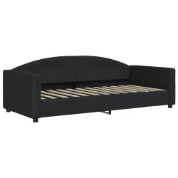 vidaXL Tagesbett Schwarz 90x200 cm Stoff