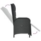 vidaXL 9-tlg. Garten-Essgruppe mit Kissen Schwarz Poly Rattan vidaXL 9-tlg. Garten-Essgruppe mit Kissen Schwarz Poly Rattan