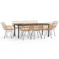 vidaXL 9-tlg. Garten-Essgruppe Poly Rattan vidaXL 9-tlg. Garten-Essgruppe Poly Rattan