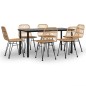 vidaXL 7-tlg. Garten-Essgruppe Poly Rattan vidaXL 7-tlg. Garten-Essgruppe Poly Rattan