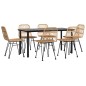 vidaXL 7-tlg. Garten-Essgruppe Poly Rattan vidaXL 7-tlg. Garten-Essgruppe Poly Rattan