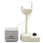 vidaXL Tragbare Campingtoilette mit Waschbecken und Wasserbehälter vidaXL Tragbare Campingtoilette mit Waschbecken und Wasserbehälter