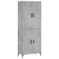Highboard Betongrau 69,5x34x180 cm Holzwerkstoff Highboard Betongrau 69,5x34x180 cm Holzwerkstoff