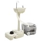 vidaXL Tragbare Campingtoilette mit Waschbecken und Wasserbehälter vidaXL Tragbare Campingtoilette mit Waschbecken und Wasserbehälter