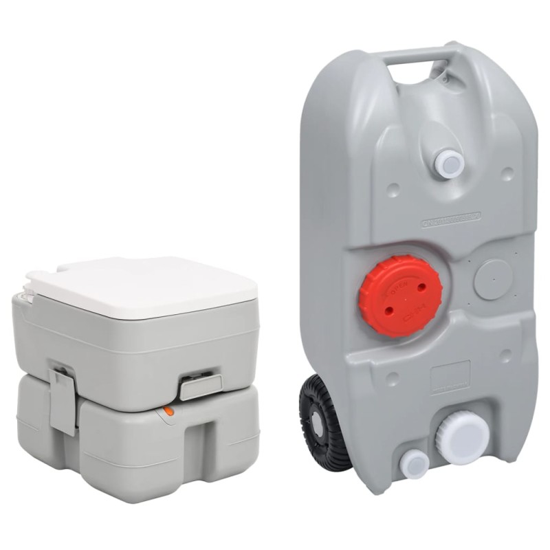 vidaXL Tragbare Camping-Toilette mit Wasserbehälter vidaXL Tragbare Camping-Toilette mit Wasserbehälter