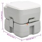 vidaXL Tragbare Camping-Toilette mit Wasserbehälter vidaXL Tragbare Camping-Toilette mit Wasserbehälter
