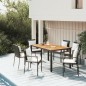 vidaXL 5-tlg. Garten-Essgruppe mit Kissen Schwarz Poly Rattan vidaXL 5-tlg. Garten-Essgruppe mit Kissen Schwarz Poly Rattan