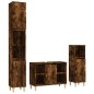 vidaXL 3-tlg. Badmöbel-Set Räuchereiche Holzwerkstoff vidaXL 3-tlg. Badmöbel-Set Räuchereiche Holzwerkstoff