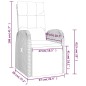 vidaXL 3-tlg. Garten-Essgruppe Schwarz Poly Rattan & Massivholz Akazie vidaXL 3-tlg. Garten-Essgruppe Schwarz Poly Rattan & Massivholz Akazie