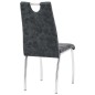 Esszimmerstühle 2 Stk. Schwarz Kunstleder Esszimmerstühle 2 Stk. Schwarz Kunstleder
