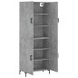 Highboard Betongrau 69,5x34x180 cm Holzwerkstoff Highboard Betongrau 69,5x34x180 cm Holzwerkstoff