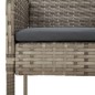 vidaXL 5-tlg. Garten-Essgruppe mit Kissen Grau Poly Rattan vidaXL 5-tlg. Garten-Essgruppe mit Kissen Grau Poly Rattan
