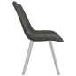 Esszimmerstühle 2 Stk. Grau Wildleder-Optik Esszimmerstühle 2 Stk. Grau Wildleder-Optik