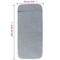 vidaXL Strandtücher 4 Stk. Grau 60x135 cm Stoff 400 GSM vidaXL Strandtücher 4 Stk. Grau 60x135 cm Stoff 400 GSM