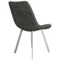 Esszimmerstühle 2 Stk. Grau Wildleder-Optik Esszimmerstühle 2 Stk. Grau Wildleder-Optik