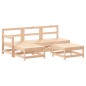 vidaXL 5-tlg. Garten-Lounge-Set mit Kissen Massivholz vidaXL 5-tlg. Garten-Lounge-Set mit Kissen Massivholz