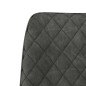 Esszimmerstühle 2 Stk. Grau Wildleder-Optik Esszimmerstühle 2 Stk. Grau Wildleder-Optik