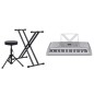 vidaXL Elektrisches Keyboard-Set mit 61 Tasten Silbern und Schwarz vidaXL Elektrisches Keyboard-Set mit 61 Tasten Silbern und Schwarz