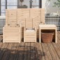 vidaXL 4-tlg. Gartenbox-Set Massivholz Kiefer vidaXL 4-tlg. Gartenbox-Set Massivholz Kiefer