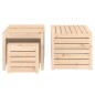 vidaXL 4-tlg. Gartenbox-Set Massivholz Kiefer vidaXL 4-tlg. Gartenbox-Set Massivholz Kiefer