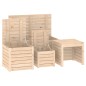 vidaXL 4-tlg. Gartenbox-Set Massivholz Kiefer vidaXL 4-tlg. Gartenbox-Set Massivholz Kiefer