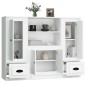 vidaXL Highboards 3 Stk. Weiß Holzwerkstoff vidaXL Highboards 3 Stk. Weiß Holzwerkstoff