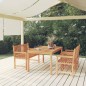 vidaXL 4-tlg. Garten-Essgruppe Massivholz Teak vidaXL 4-tlg. Garten-Essgruppe Massivholz Teak