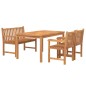 vidaXL 4-tlg. Garten-Essgruppe Massivholz Teak vidaXL 4-tlg. Garten-Essgruppe Massivholz Teak