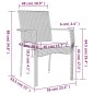 vidaXL 5-tlg. Garten-Essgruppe mit Kissen Grau Poly Rattan vidaXL 5-tlg. Garten-Essgruppe mit Kissen Grau Poly Rattan