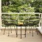 vidaXL 3-tlg. Garten-Essgruppe Schwarz Poly Rattan vidaXL 3-tlg. Garten-Essgruppe Schwarz Poly Rattan