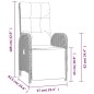 vidaXL 5-tlg. Garten-Essgruppe mit Kissen Grau Poly Rattan vidaXL 5-tlg. Garten-Essgruppe mit Kissen Grau Poly Rattan