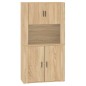 vidaXL Highboard Sonoma-Eiche Holzwerkstoff vidaXL Highboard Sonoma-Eiche Holzwerkstoff