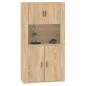 vidaXL Highboard Sonoma-Eiche Holzwerkstoff vidaXL Highboard Sonoma-Eiche Holzwerkstoff