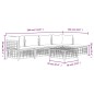 vidaXL 6-tlg. Garten-Lounge-Set mit Kissen Anthrazit Poly Rattan vidaXL 6-tlg. Garten-Lounge-Set mit Kissen Anthrazit Poly Rattan