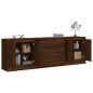 vidaXL Sideboards 3 Stk. Braun Eichen-Optik Holzwerkstoff vidaXL Sideboards 3 Stk. Braun Eichen-Optik Holzwerkstoff